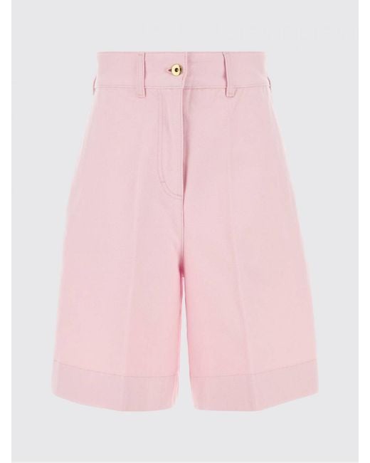 Patou Pink Cotton Shorts