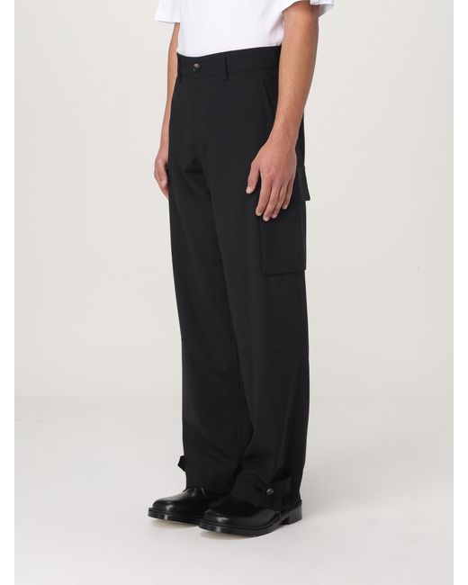 Marni Black Cargo Pants With Adjustable Cuffs for men
