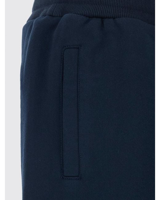 Dolce & Gabbana Blue Dolce &Amp Gabbana Cotton Jogging Shorts With Drawstring And Embroidered Logo for men