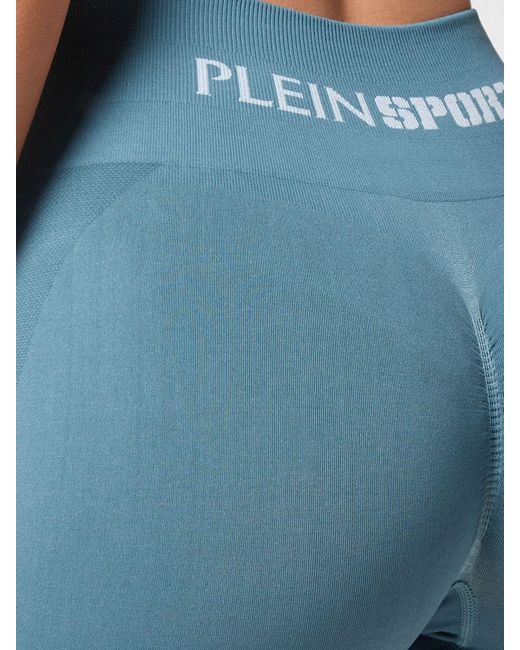 Philipp Plein Blue Technical Stretch Fabric Shorts