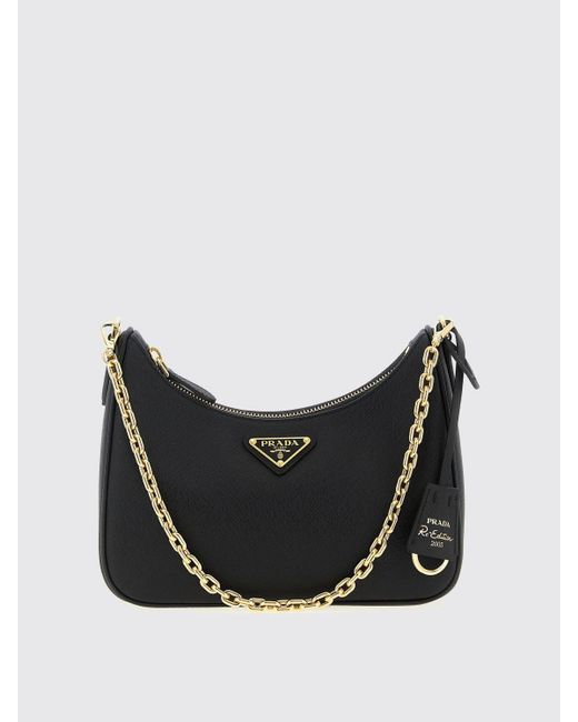Prada Black Schultertasche Damen
