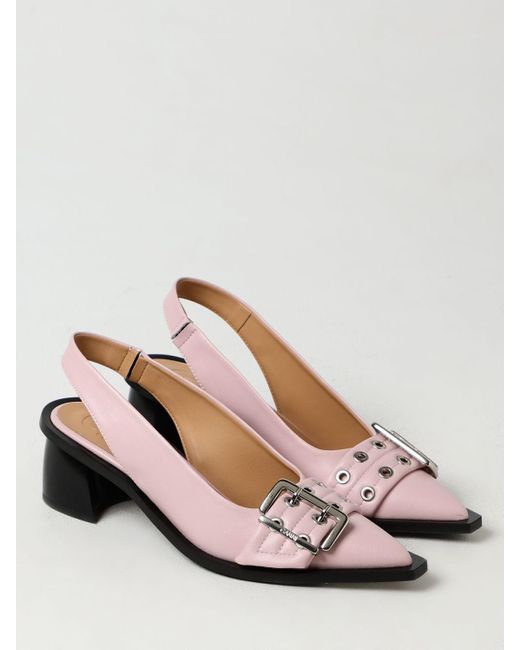 Ganni Pink High Heel Shoes