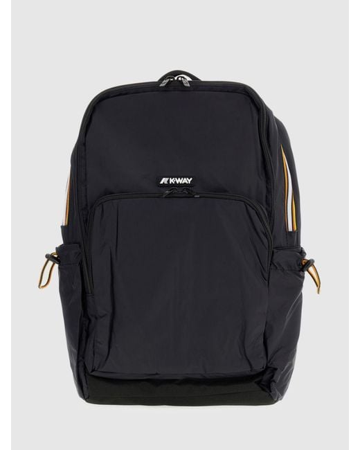 K-Way Black Backpack for men