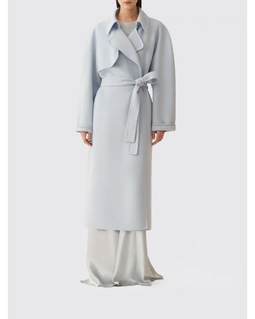 Fabiana Filippi Gray Virgin Wool Coat