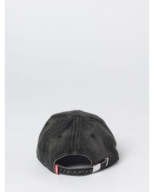 DIESEL Black C-Enic Used Denim Hat for men