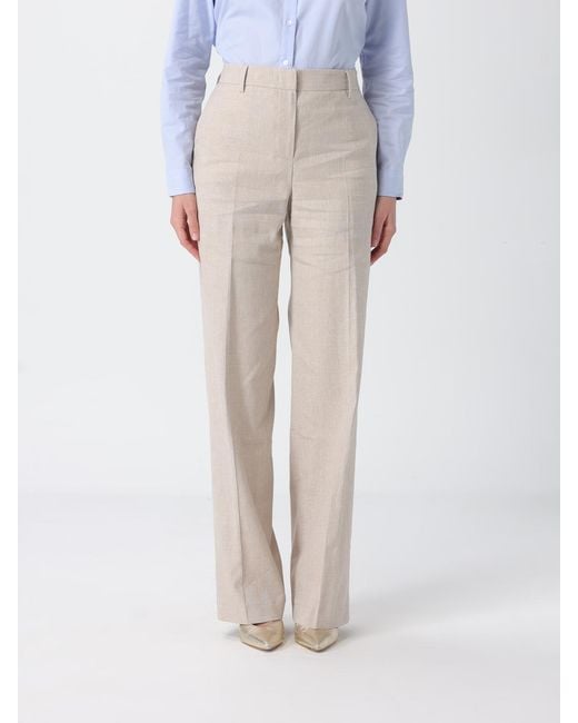 PT Torino Natural Wide-Leg Trousers