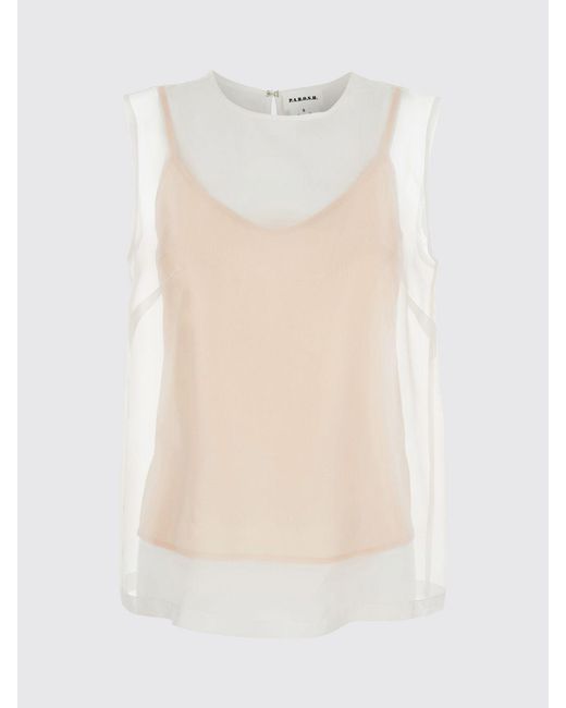 P.A.R.O.S.H. Blue Sleeveless Crewneck Top P.A.R.O.S.H