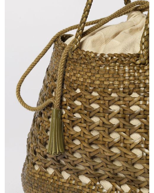 Dragon Diffusion Natural Santa Cano Flechtledertasche