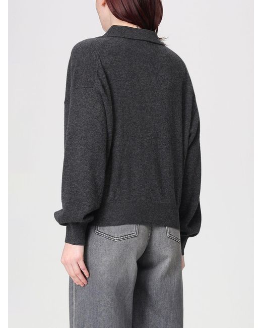 Lisa Yang Gray Knitted Polo Shirt