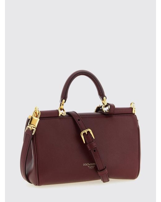 Dolce & Gabbana Purple Dolce &Amp Gabbana My Sicily Leather Bag