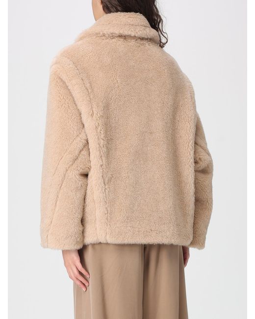 Max Mara Natural Faux Fur Jacket