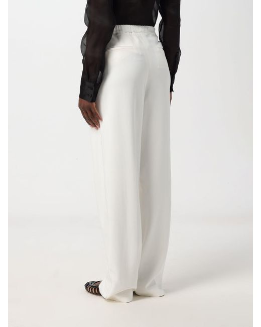 Pantalone in viscosa stretch di Fabiana Filippi in White
