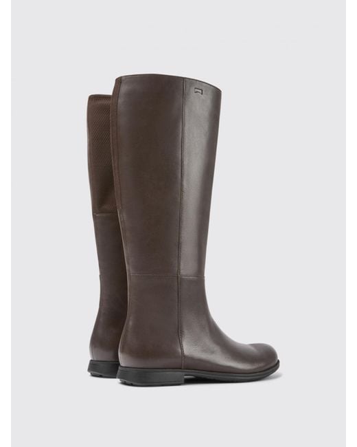 Camper Brown Flat Booties