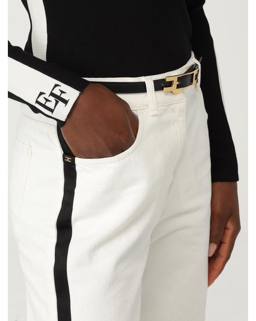 Elisabetta Franchi White Jeans