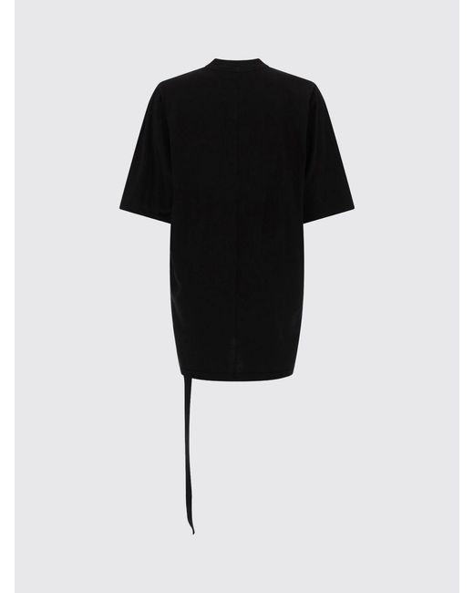 Rick Owens Black Printed Cotton T-Shirts