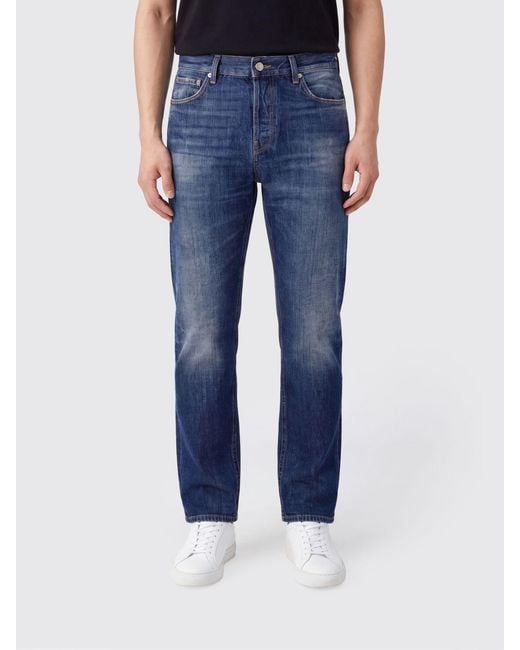 Haikure Blue Blake Straight Fit Organic Cotton Denim Jeans for men