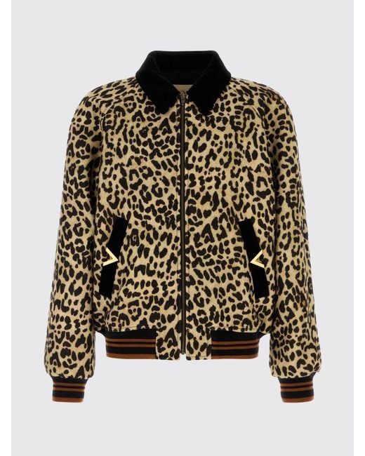 Valentino Multicolor Animal Print Wool Bomber Jacket for men