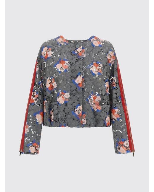 Fendi Gray Floral Lace Jacket