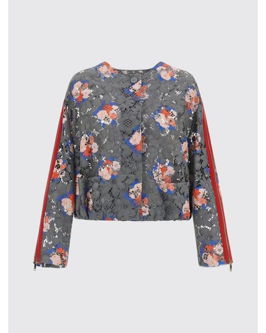 Fendi Gray Floral Lace Jacket