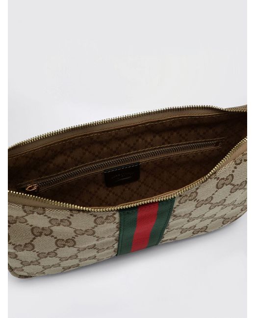 Gucci White Lunetta Gg Jacquard Canvas Bag for men