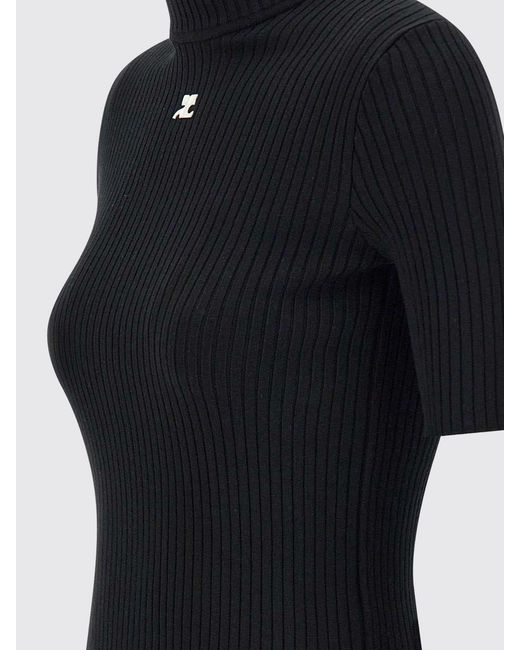Courreges Black CourrÈ Ges Turtleneck Sweater