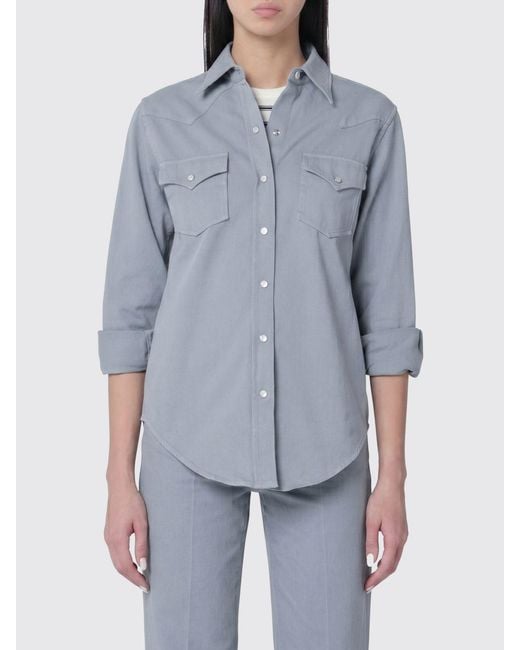 A.P.C. Blue Organic Cotton Shirt