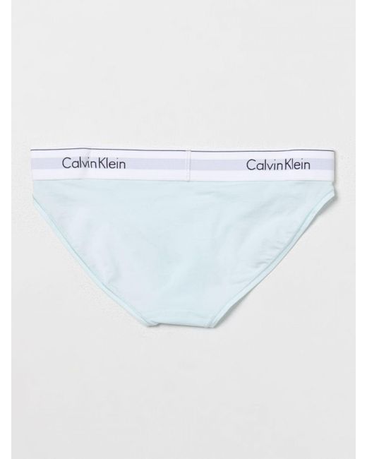 Slip Ck Underwear in cotone stretch di Calvin Klein in Blue