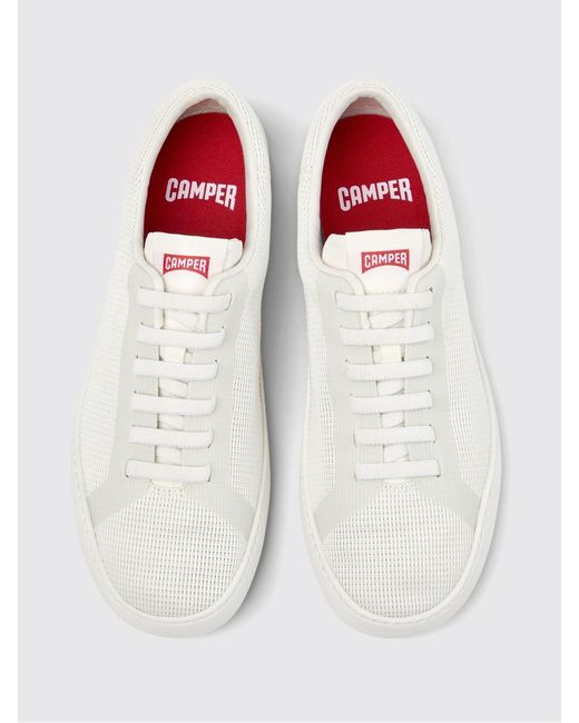 Camper White Recycled Fabric Peu Touring Sneakers for men