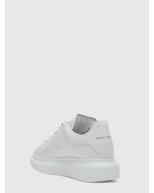 McQueen White Oversize Leather Sneakers
