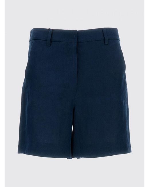 Max Mara Blue Linen Chino Shorts
