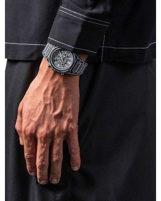D1 Milano Black Sketch Polycarbonate Watch for men