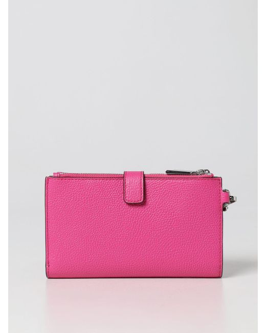 Michael Kors Michael Wallet In Leather in Pink Lyst UK