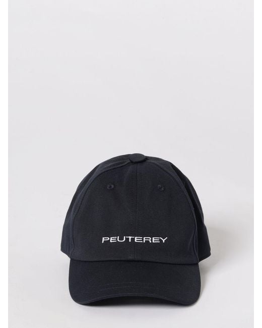 Peuterey Blue Cotton Hat With Embroidered Logo