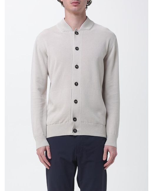 Kangra Gray Cotton Cardigan for men