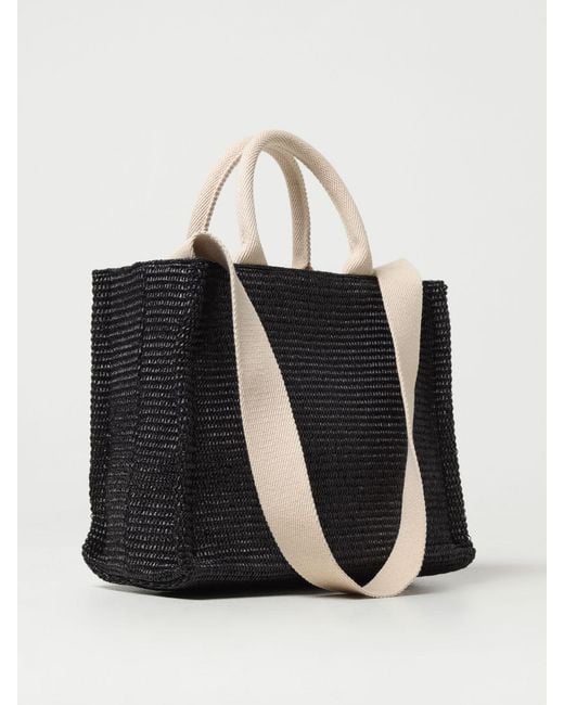 Marni Black Leather Hobo Bag