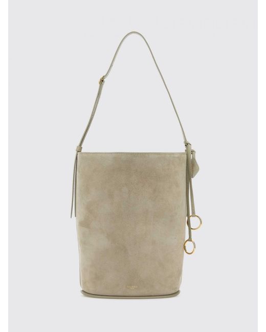 Alaïa White Hip Suede Bag