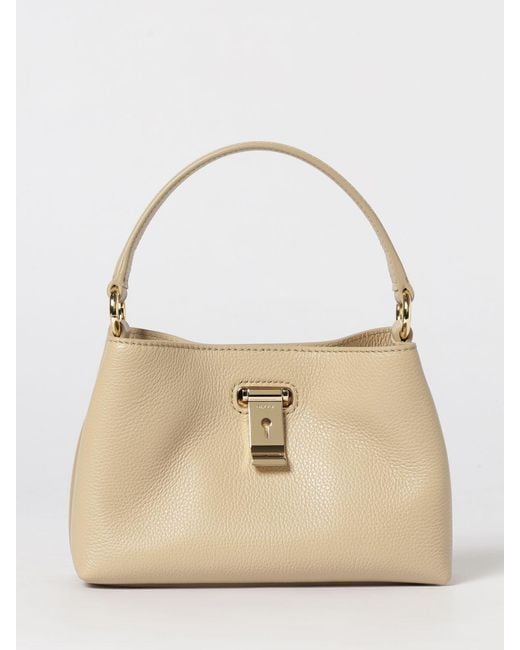 Bally Natural Liv Grain Leather Bag