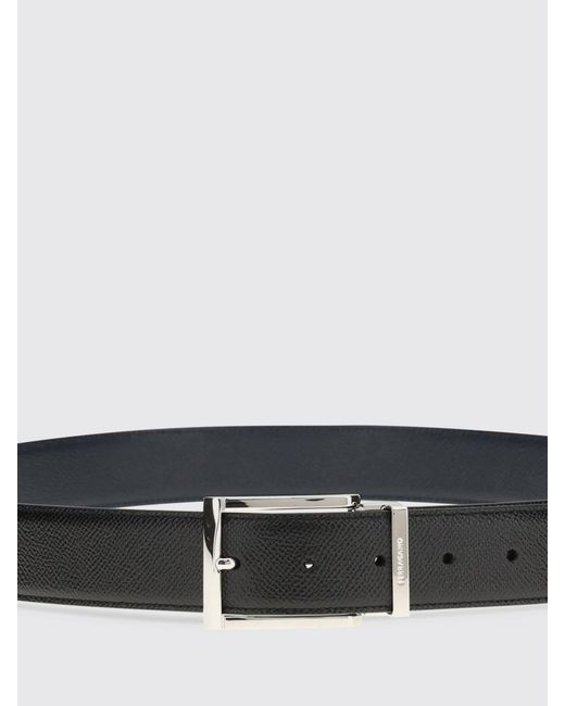 Ferragamo White Reversible Gancini Belt for men