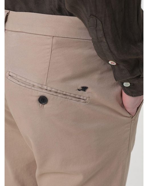 Mason's Natural Cotton And Wool Blend Chino Trousers for men