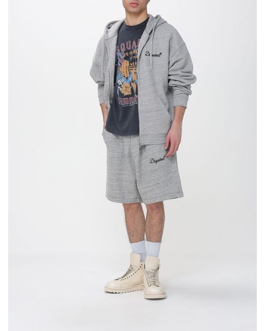 DSquared² Baumwoll-Hoodie in Gray für Herren