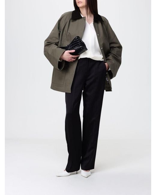 Totême Gray Oversized Organic Cotton Jacket