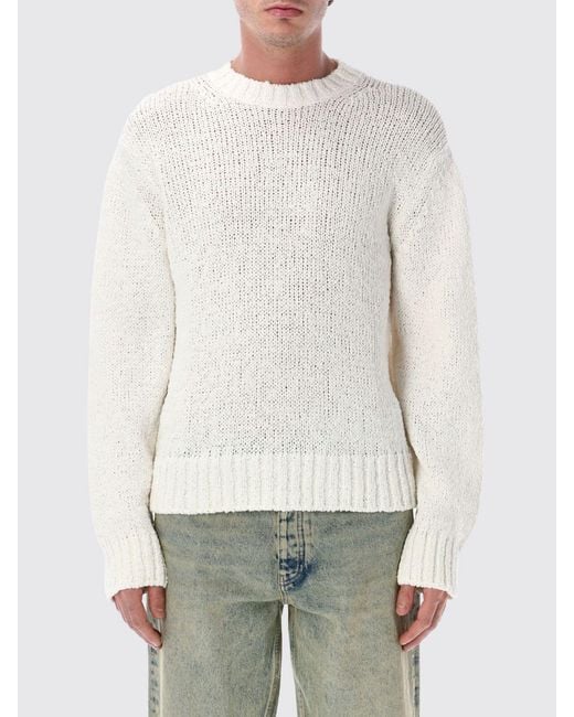 sunflower White Organic Cotton Blend Pullover for men