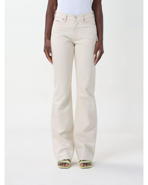 Jeans di Calvin Klein in White