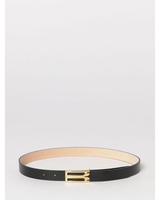 Victoria Beckham Black Leather Victoria Belt