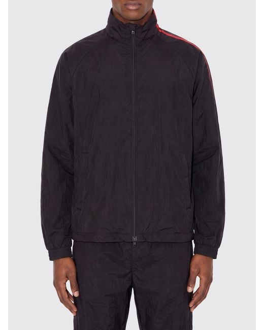 Y-3 Blue Relaxed Fit Technical Fabric Sweatshirt With High Neck And Zip Closure for men
