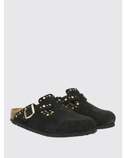 Birkenstock Black Boston Rivets Sandals