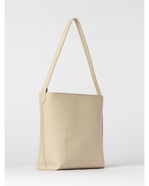 Coccinelle Natural C-Me Lock Grained Leather Bag