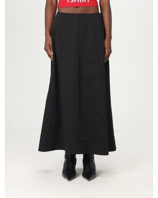Balenciaga Black Aline Maxi Skirt