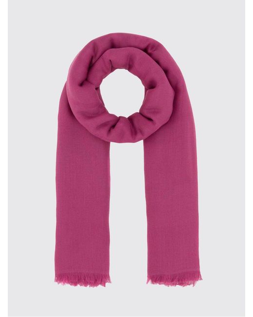 Max Mara Pink Cotton Blend Scarf