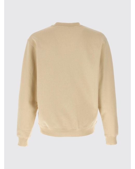 Jacquemus Natural Logo Cotton Crewneck Sweatshirt for men